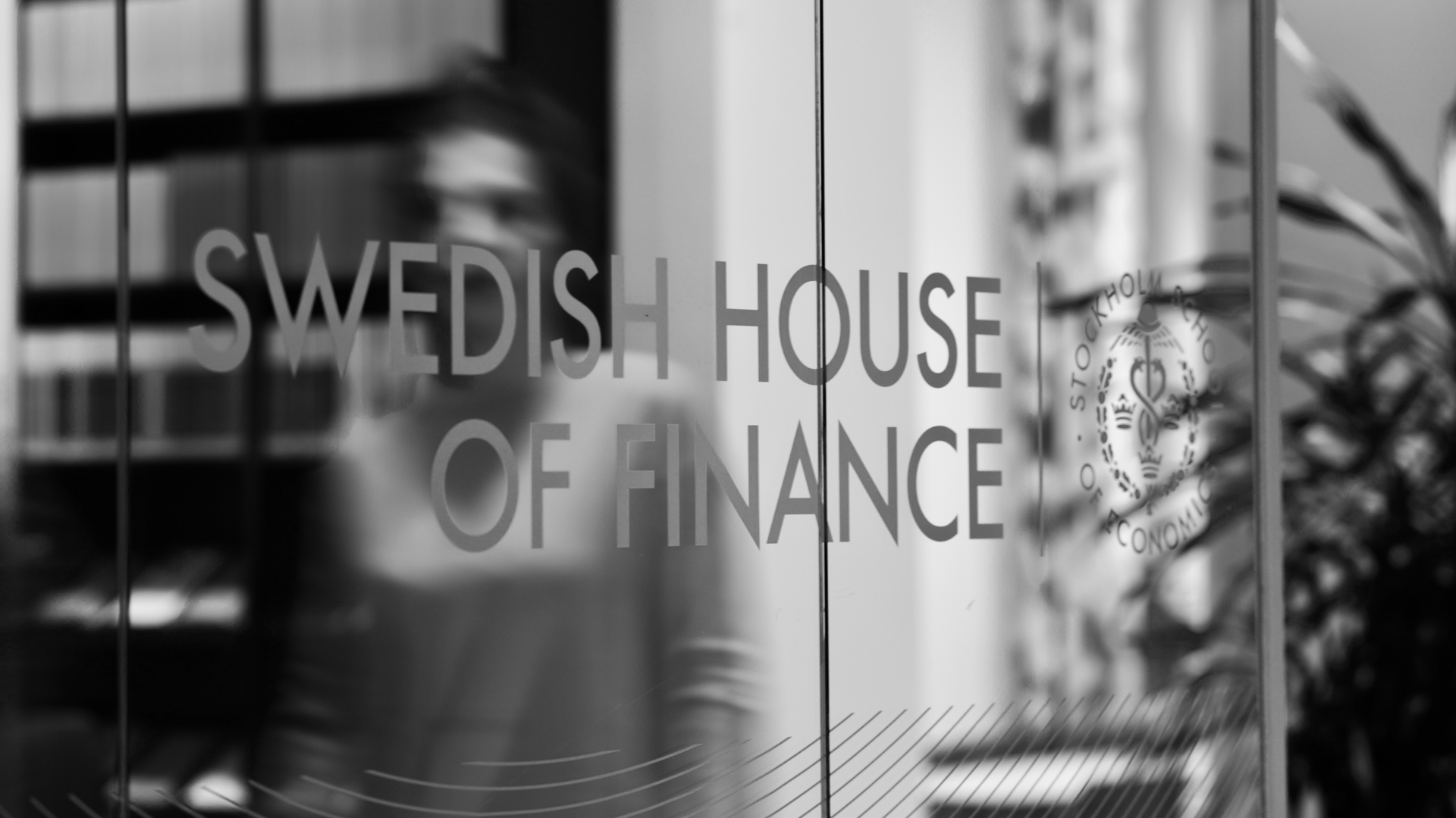 Swedish House of Finance office entrance at Stockholm School of Economics