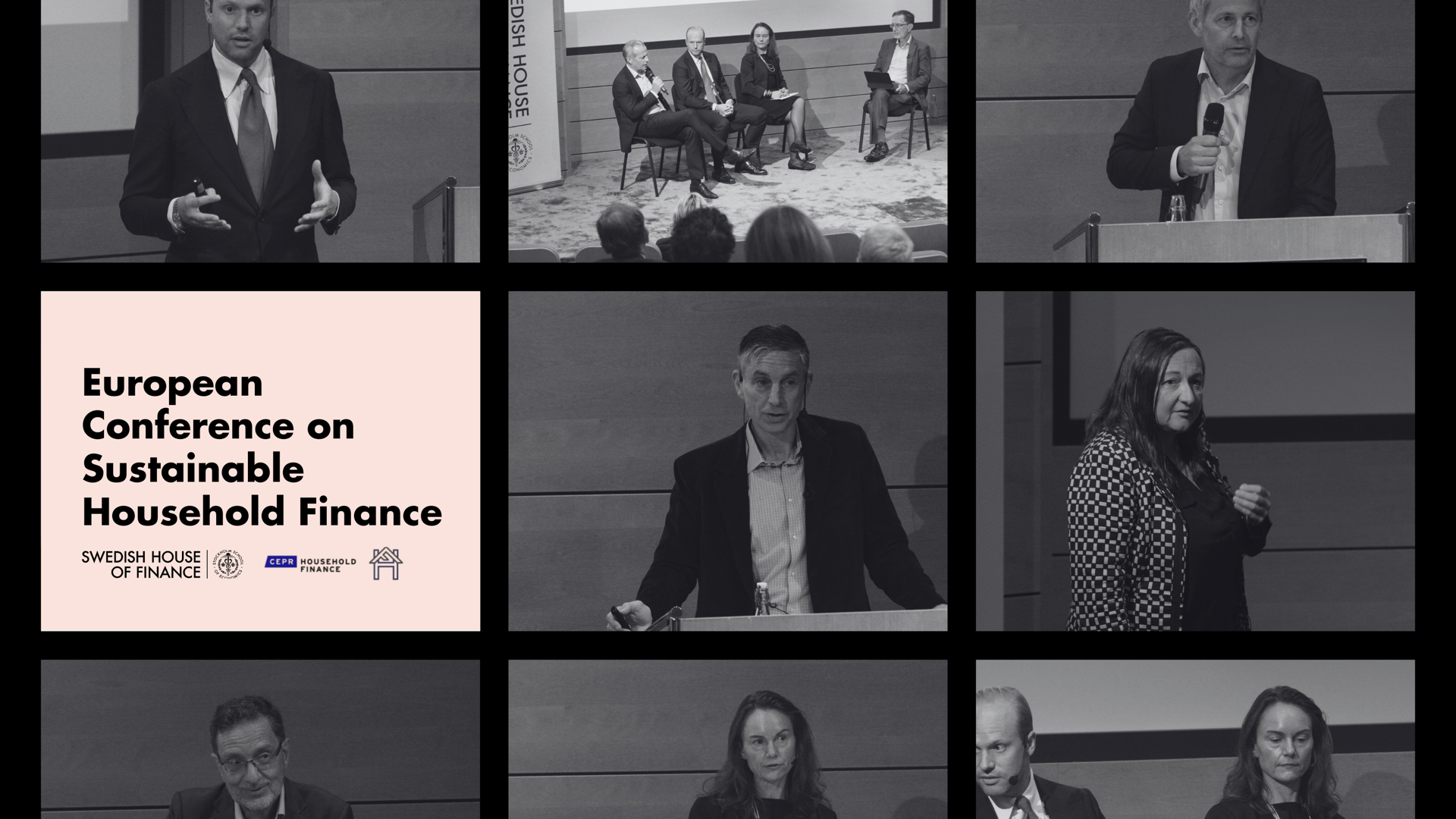 Collage from the European Conference of Sustainable Household Finance