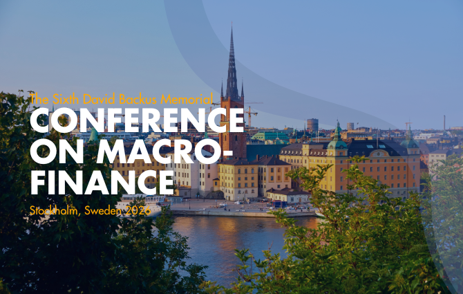 Conference banner showing the Stockholm skyline and conference title
