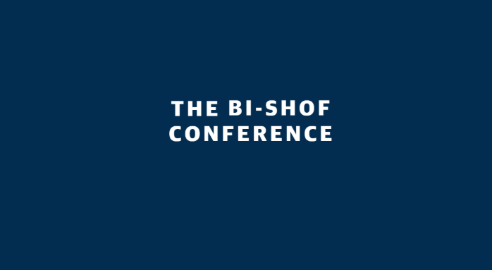 Conference banner displaying the title The BI-SHoF Conference