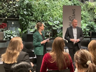 Panel discussion at Women in Finance event