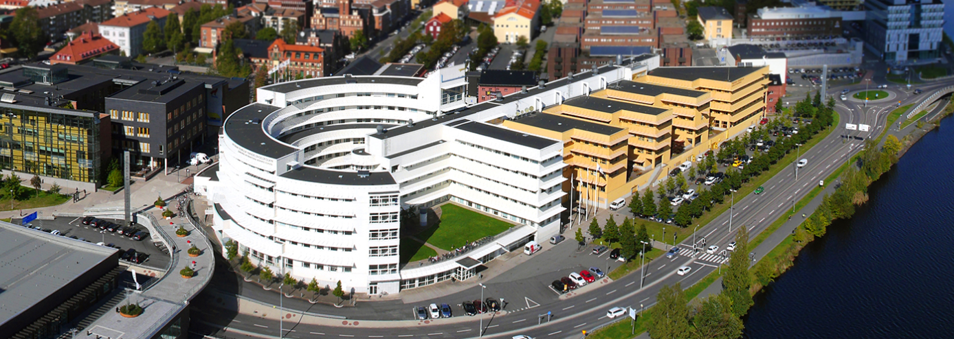 Aerial view of the Jönköping University campus