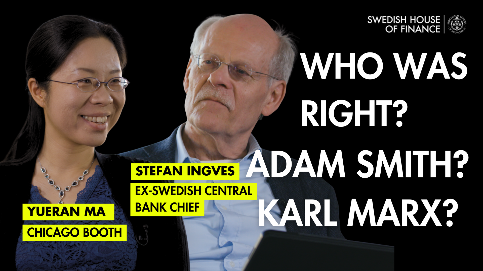 Podcast cover featuring Yueran Ma and Stefan Ingves
