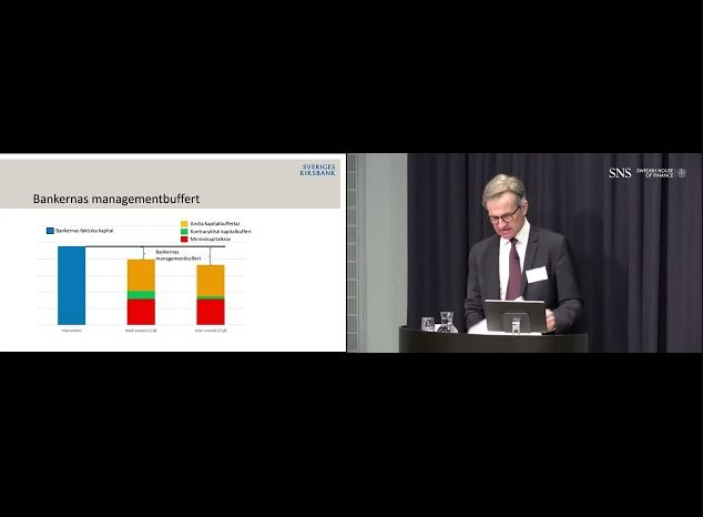 Screenshot of a presentation by Erik Thedéen at SNS/SHoF event