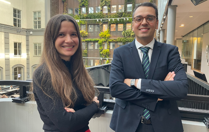 Roxana Turturea and Diogo Mendes at the Hans Dalborg Award 2026 event