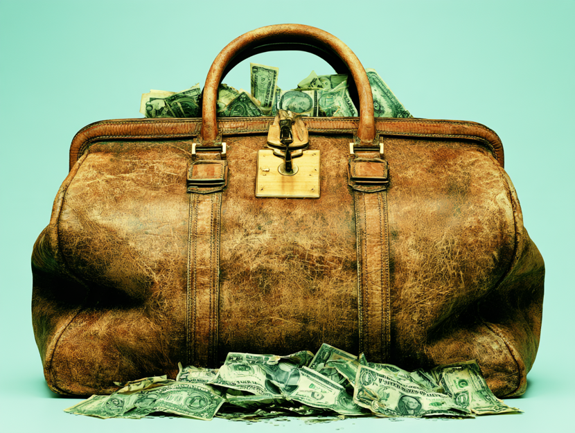 bag with money