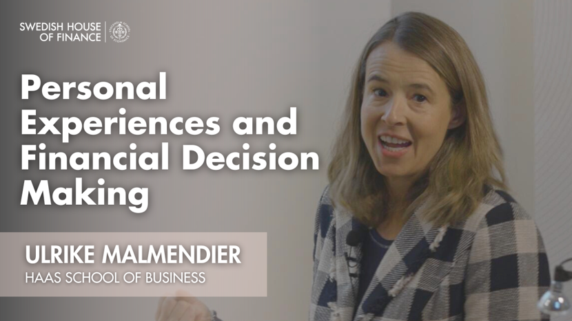 Personal Experiences and Financial Decision Making seminar